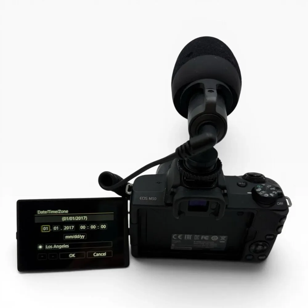 Canon EOS M50 Kit with 15-45mm Lens W Mic Memory Card